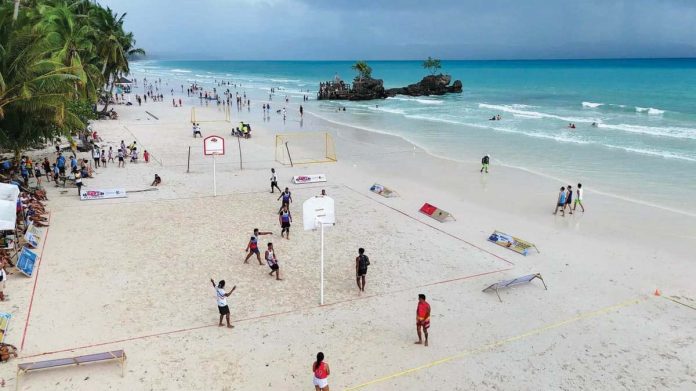 The first-ever beach basketball tournament in Boracay Island was held in October this year. MALAY-BORACAY TOURISM OFFICE/FACEBOOK PHOTO