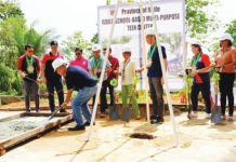 The provincial government breaks ground for the teen center project in Cabalic National High School in Balasan, Iloilo. A total of 20 standalone centers will be established in the province this year. BALITA HALIN SA KAPITOLYO PHOTO