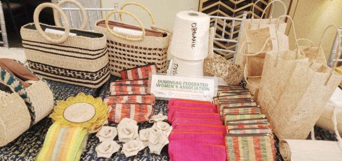 The 2nd National Fibercrop Summit 2024 in Iloilo City featured an exhibit where various cooperatives and associations showcased their fiber-based products. IME SORNITO/PN