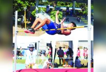 ILOILO Province’s Franklin Catera clears the bar in the boys under-18 high jump event of the Batang Pinoy National Championships. Photo courtesy of PCO