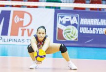 To force a do-or-die semis game, Erika Jin Deloria piled up 16 points, built on 14 attacks and two blocks, as the Biñan Tatak Gel 1-Pacman Partylist Volley Angels negated the twice-to-beat advantage of the Bacoor City Strikers in the MPVA 2024 Season semifinals. MPVA PHOTO