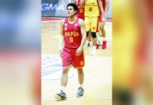 Clint Escamis and Mapua University Cardinals will head to NCAA Season 100 men’s basketball tournament Final Four as top-seed. PHOTO COURTESY OF NCAA/GMA SPORTS