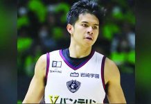 Kiefer Ravena came off the bench to finish 11 points, three assists, and two rebounds as the B-Corsairs rebounded from their 80-72 defeat to the Alphas on Saturday. PHOTO COURTESY OF JAPAN B.LEAGUE