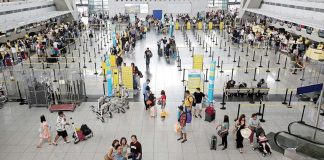 BMI Research says tourist arrivals in the Philippines hit 4.5 million from January to October 2024 – higher than the 4.1 million tallied in the same period in 2023. Photo shows the Ninoy Aquino International Airport Terminal 3. INQUIRER PHOTO / RICHARD A. REYES