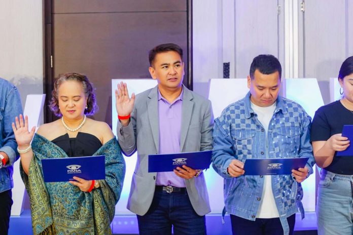 Mr. Jasper Vicencio (middle) took an oath as a representative of DigiPlus, TGXI, and GameMaster, as new advertisers for PANA.