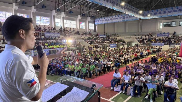 Mayor Albee Benitez led the Sectoral Summit 2024 at the Bacolod City College, highlighting the launch of the Sectoral ID Registration to enhance access to government programs and services for various sectors. Photo courtesy of Bacolod City PIO