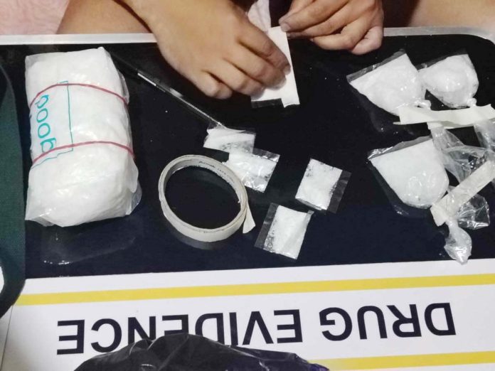 Around 1,000 grams of suspected shabu with an estimated value of P6.8 million were seized from alias “Kyle”, 20, in a buy-bust operation in Barangay Tangub, Bacolod City. BCPO PHOTO