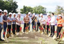 Uswag Ilonggo Partylist’s Cong. Jojo Ang and Regional Chairman Gov. Arthur “Toto” Defensor Jr. lead the ceremonial groundbreaking of the P227.3-million multi-storey school buildings. The event held at Iloilo National High School in Iloilo City was also graced by Department of Education Secretary Sonny Angara.