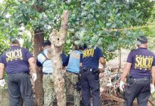 The body of a five-year-old girl was retrieved by police officers at a river in Purok Sto. Domingo, Barangay Handumanan, Bacolod City on Dec. 28, 2024. RMN DYHB BACOLOD 747 PHOTO