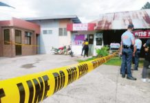 Alias “Joven” was fatally shot by his live-in partner’s ex-partner in a salon here in Purok 4, Pavia, Iloilo, on Sunday, Dec. 1, 2024. AJ PALCULLO/PN