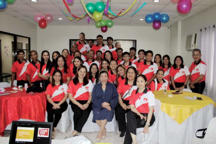 Panay News employees with Ms. Rowena Diaz of Soft Skills Management and Consultancy Service