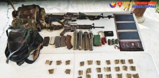 Two high-powered firearms, four rifle grenades and other war materials were seized by troops of the Philippine Army's 12th Infantry Battalion following an encounter with remnants of the communist terrorist group on Dec. 9, 2024 in Barangay Tacayan, Tapaz, Capiz. PHILIPPINE ARMY’S 3ID PHOTO