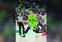 Dwight Ramos finished with 19 points as Levanga Hokkaido defeated Ibaraki Robots 78-60 in the Japan B.League Division 1. PHOTO COURTESY OF LEVANGA HOKKAIDO