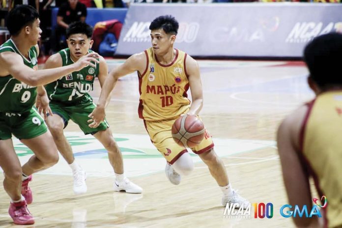 Marc Cuenco spearheaded Mapua University Cardinals’ Game 2 victory over College of St. Benilde Blazers. PHOTO COURTESY OF NCAA/GMA SPORTS