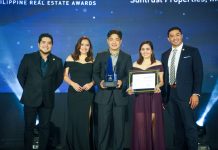 Suntrust Senior Vice President Atty Basilio Almazan Jr. (Middle), accompanied by Suntrust’s Senior Manager for Corporate Events and Communications Princess Tobias (2nd from Right) and Head of Vertical Projects Josephine Mariano (2nd from Left)