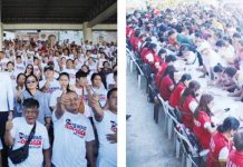 Uswag Ilonggo Party-list’s Cong. Jojo Ang leads the payout for beneficiaries of the Sustainable Livelihood Program at the Iloilo Freedom Grandstand in Iloilo City on Thursday, Dec. 5, 2024.