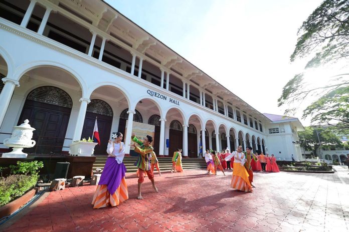 Well-preserved culture, heritage. West Visayas State University students showcase the Ilonggo culture during the turnover of the university’s newly restored Quezon Hall.