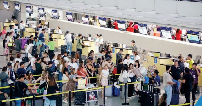 The Ninoy Aquino International Airport handled 50.1 million passengers in 2024, a 10.43% increase from 2023. PNA FILE PHOTO