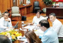 For key programs of the Department of Education, President Ferdinand R. Marcos Jr. pushes for substantial allocations. He is shown here in a meeting with Education Secretary Sonny Angara, Finance Secretary Ralph Recto, and National Economic and Development Authority chief Arsenio Balisacan. PCO