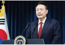 South Korea’s Yoon Suk Yeol has been suspended from presidential duties since he was impeached by parliament, but remains in office. GETTY IMAGES