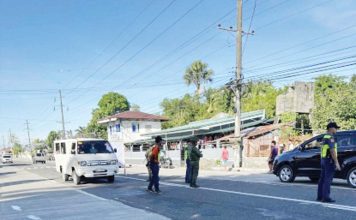 Commission on Elections (Comelec) acting Assistant Regional Director and concurrent Antique Provincial Election Supervisor Wil Arceño said Antique has no gun ban apprehension since the start of the election period on Jan. 12. Photo shows the Comelec checkpoint in Sibalom town. COMELEC SIBALOM PHOTO