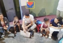 The Department of Social Services and Development’s Anti-Mendicancy Task Force rescued these children who were roaming and begging along Ramos Road in Bacolod City on Tuesday night, Jan. 28, 2025. BACOLOD CITY DEPARTMENT OF SOCIAL SERVICES AND DEV’T PHOTO