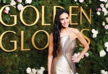 Demi Moore attends the 82nd Golden Globe Awards in Beverly Hills, California, U.S. on Jan. 5, 2025. REUTERS/DANIEL COLE PHOTO