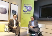 Jerry Ngo (right), CEO of EastWest Bank, and Raffy Algara (left), EastWest’s Head of Financial Markets and Wealth Management Cluster, lead EastWest’s 2025 Market Outlook event in Iloilo City on January 16, 2025.