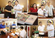 SHARING ILONGGOS’ CULINARY GEM. Iloilo City’s Mayor Jerry P. Treñas proudly hands out copies of the city’s gastronomy book as a token to visitors at the City Mayor’s Office. The book is available for sale on a softbound or hardbound copy through the Iloilo Festivals Foundation Inc. (IFFI) office at the Iloilo Freedom Grandstand Lounge, Muelle Loney St., Iloilo City.