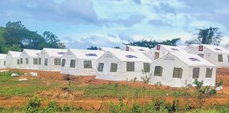 The “tent city” in Himamaylan City, Negros Occidental is steadily progressing, with 40 out of the planned 395 family tents already set up. These tents, provided by the Office of Civil Defense, will serve as temporary shelters for evacuees displaced by the Kanlaon eruption. The site is being developed to ensure it meets the basic needs of the families who will be staying there. Ongoing work includes the installation of plumbing, water, and sanitation facilities to provide safe and hygienic living conditions. PHOTO FROM CIVIL DEFENSE WESTERN VISAYAS FACEBOOK PAGE