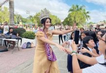 Fans greet newly-crowned Miss Iloilo 2025 Karen Nicole Piccio in Maasin, Iloilo during a homecoming parade in her honor in Maasin, Iloilo on January 13, 2025. Photo from Mayor Francis Amboy Facebook Page