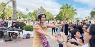 Fans greet newly-crowned Miss Iloilo 2025 Karen Nicole Piccio in Maasin, Iloilo during a homecoming parade in her honor in Maasin, Iloilo on January 13, 2025. Photo from Mayor Francis Amboy Facebook Page