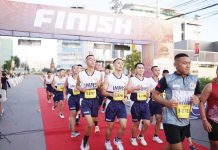 Runners cross the finish line during the Mayor Jerry P. Treñas Dinagyang Hala Bira 2025 Iloilo Marathon, showing the city’s active sports tourism and cultural pride. MAYOR JERRY TREÑAS FACEBOOK