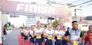 Runners cross the finish line during the Mayor Jerry P. Treñas Dinagyang Hala Bira 2025 Iloilo Marathon, showing the city’s active sports tourism and cultural pride. MAYOR JERRY TREÑAS FACEBOOK