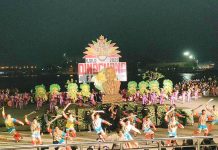 Tribu Pan-ay of Fort San Pedro National High School gave a preview of their performance at the opening salvo of the Ati tribes competition of the 2025 Dinagyang Festival on Friday, Jan. 10, 2025. They wowed spectators with their performance based on the story of Ilongga warrior Teresa Magbanua. AJ PALCULLO/PN