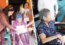 These two centenarians from Roxas City are now P100,000 richer after they were awarded their cash gift and letter of felicitation from President Ferdinand "Bongbong" Marcos Jr. on Jan. 28, 2025. MAYOR RONNIE DADIVAS/FACEBOOK PHOTOS