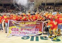 Members of the Colegio San Agustin-Bacolod Eagles. PHOTO COURTESY OF COLEGIO SAN AGUSTIN-BACOLOD FACEBOOK PAGE