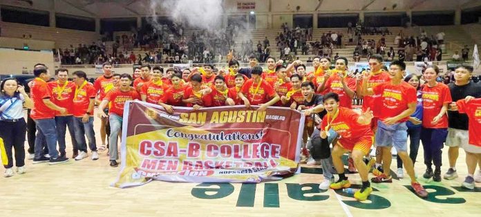 Members of the Colegio San Agustin-Bacolod Eagles. PHOTO COURTESY OF COLEGIO SAN AGUSTIN-BACOLOD FACEBOOK PAGE