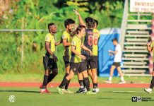 Kaya Futbol Club-Iloilo scores a 2-0 victory over Philippine National Youth Team. PHOTO COURTESY OF MATCHDAY MEDIA