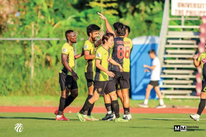 Kaya Futbol Club-Iloilo scores a 2-0 victory over Philippine National Youth Team. PHOTO COURTESY OF MATCHDAY MEDIA