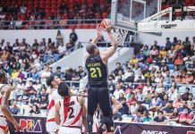 TNT Tropang Giga’s Kelly Williams finds himself wide open for a putback. PBA PHOTO