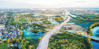 The five-kilometer Sunset Boulevard that connects Barangay Tabucan in Mandurriao, Iloilo City to Barangay Cagbang in Oton, Iloilo is ready to open to vehicular traffic on Jan. 24, 2025. PHOTO COURTESY OF KUBYERTA SHOTS/ILOILO CITY GOVERNMENT FB PAGE