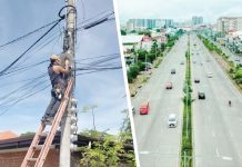 Utilities and telecommunications companies were ordered to remove unsightly wires along the Sen. Benigno Aquino Jr. Avenue (formerly Diversion Road), Mandurriao, Iloilo City. Jerry Treñas/FB Photos