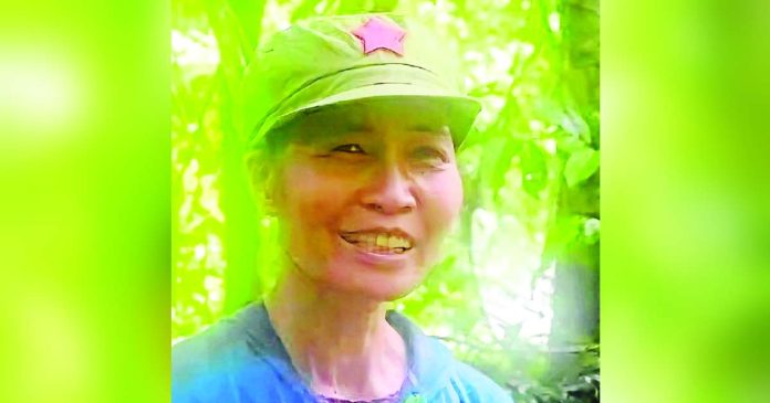 Myrna Sularte, known as Maria Malaya in the underground movement, was killed in an encounter between communist rebels and soldiers of the Philippine Army’s 901st Infantry Brigade in Butuan City on Feb. 12. PHILIPPINE ARMY 4ID FILE PHOTO