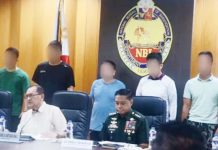 National Bureau of Investigation director Jaime Santiago and Armed Forces of the Philippines chief Gen. Romeo Brawner (both seated) on Jan. 30 presentED the five alleged Chinese spies arrested during operations in various locations from Jan. 24 to 25. The five were accused of engaging in intelligence, surveillance, and reconnaissance operations using sophisticated equipment. PNA