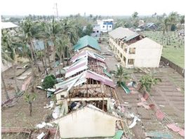 A school in Buguey, Cagayan, suffered extensive damage, with its roof torn off by strong winds due to a typhoon which devastated parts of the province in November 2024. PHILIPPINE DAILY INQUIRER / CONTRIBUTED PHOTO