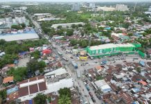 The ongoing road construction on San Juan Street near the BS Aquino Drive in Bacolod City caused traffic congestion. BACOLOD TRAFFIC AUTHORITY OFFICE PHOTO