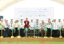 TOWARDS WATER SUSTAINABILITY. From L-R: Metro Pacific Water president Andrew B. Pangilinan, Suez managing director Farchad Kaviani, Metro Pacific Investments Corporation (MPIC) board of director Ramon S. Fernandez, Ms. Raisa Treñas, Local Water Utilities Administration’s (LWUA) Administrator Jose Moises Salonga, Interior Secretary Jonvic Remulla, Iloilo City’s Mayor Jerry P. Treñas, Iloilo Province’s Gov. Arthur Defensor Jr., MPIC chairman Manny V. Pangilinan, LWUA chairman Ronnie Ong, PLDT senior vice president Ricky Vargas, and MThermal president Jaime Azurin grace the groundbreaking of the P5.5-billion desalination plant in Barangay Ingore, La Paz, Iloilo City. This significant initiative marks a transformative step towards ensuring sustainable water supply, addressing the pressing water needs of the region, and fostering economic growth.