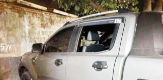 Assorted cards, P2,000 in cash and an iPad were stolen after “basag kotse” thieves smashed the window of this vehicle in Barangay Tabucan, Mandurriao, Iloilo City on Jan. 31, 2025. The iPad was later recovered in a hot pursuit operation. ICPO PHOTO