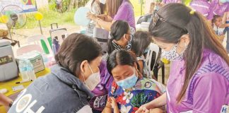 Kids received measles-rubella and polio vaccines during the Chikiting Ligtas - Measles Rubella Oral Polio Supplemental Immunization Activity in Barangay Tacas, Pontevedra, Capiz. PONTEVEDRA PCF/FACEBOOK PHOTO